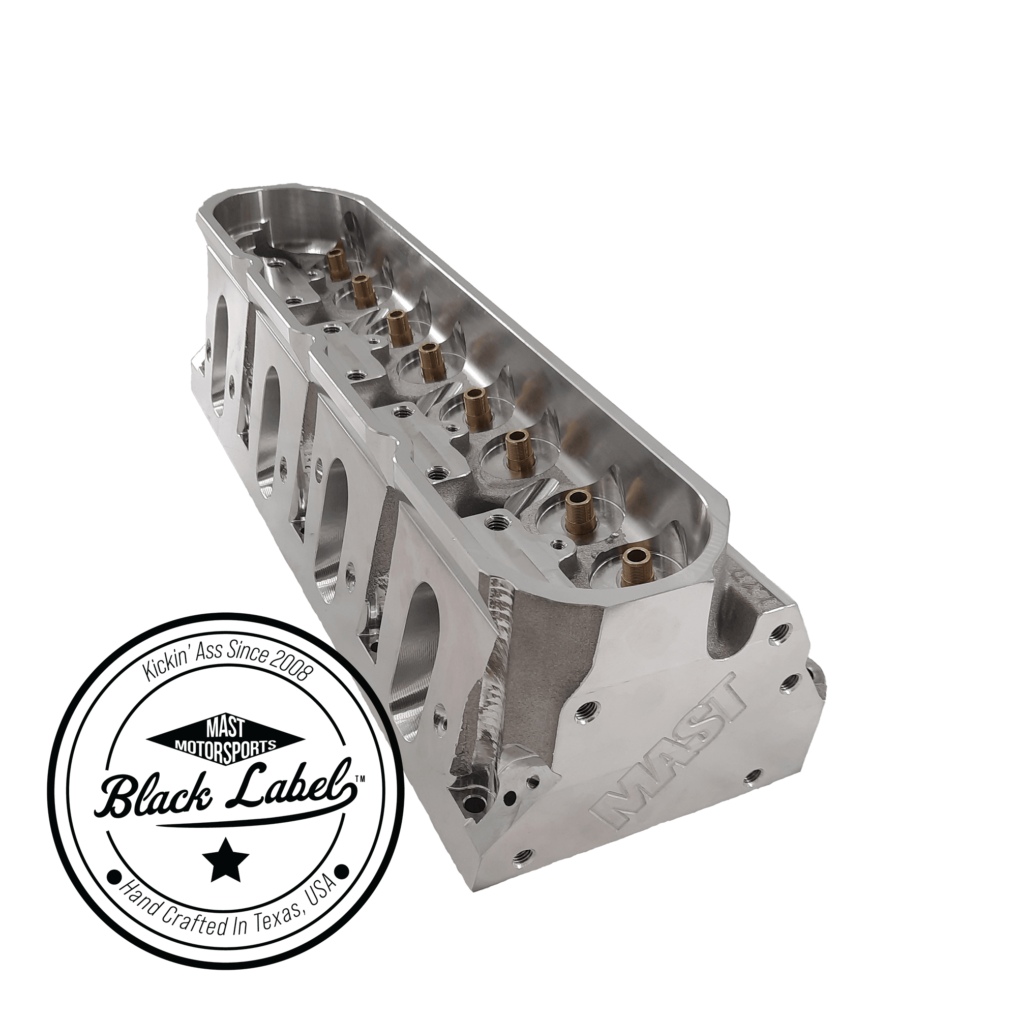 Black Label Cylinder Heads Cathedral Port 295cc 4.125&quot; (+) Bore - Single Black Label CNC Cylinder Head - Bare