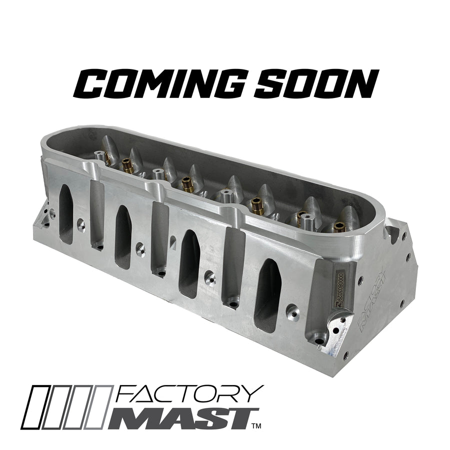 Factory Mast Cylinder Heads Stainless Steel Valves 5.3L Cathedral Small Bore | Factory Mast | As Cast | Cylinder Head - Pair w/ Valves