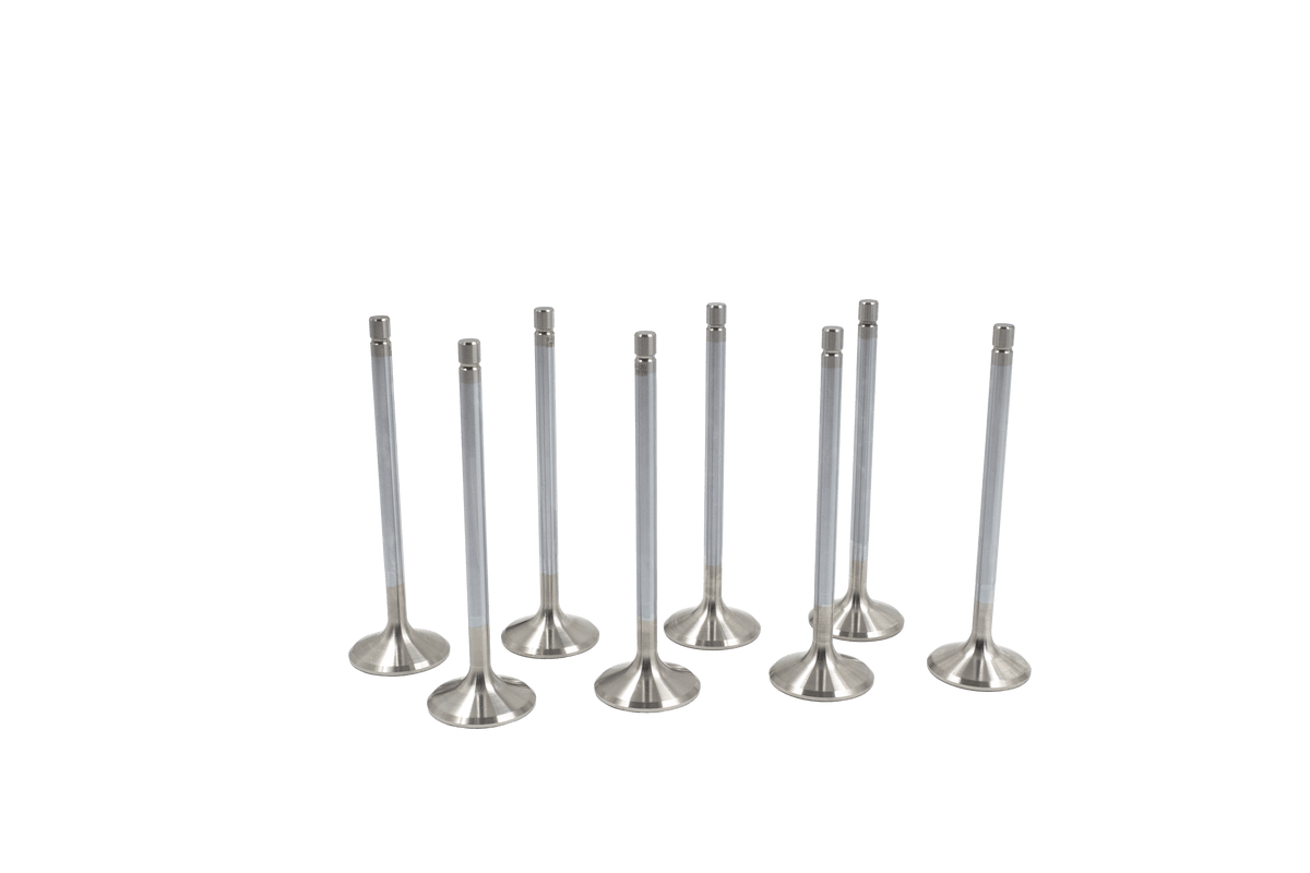 Supertech Valve Kit Exhaust Valve Kit 1.600 Dia - 5.450 Valve Length Hydraulic Lifter - Standard Stainless  - 8pcs