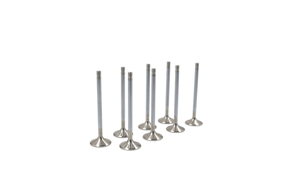 Supertech Valve Kit Exhaust Valve Kit 1.600 Dia - 5.450 Valve Length Hydraulic Lifter - Standard Stainless  - 8pcs