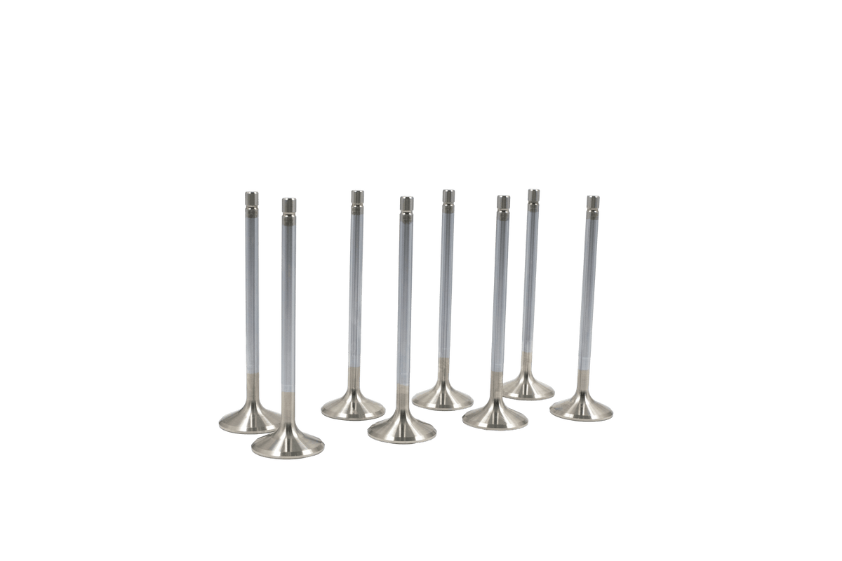 Supertech Valve Kit Exhaust Valve Kit 1.600 Dia - 5.450 Valve Length Hydraulic Lifter - Standard Stainless  - 8pcs