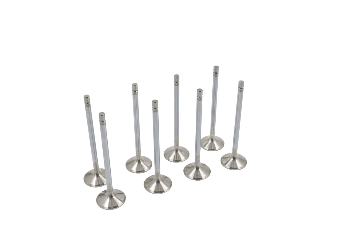 Supertech Valve Kit Exhaust Valve Kit 1.600 Dia - 5.450 Valve Length Hydraulic Lifter - Standard Stainless  - 8pcs