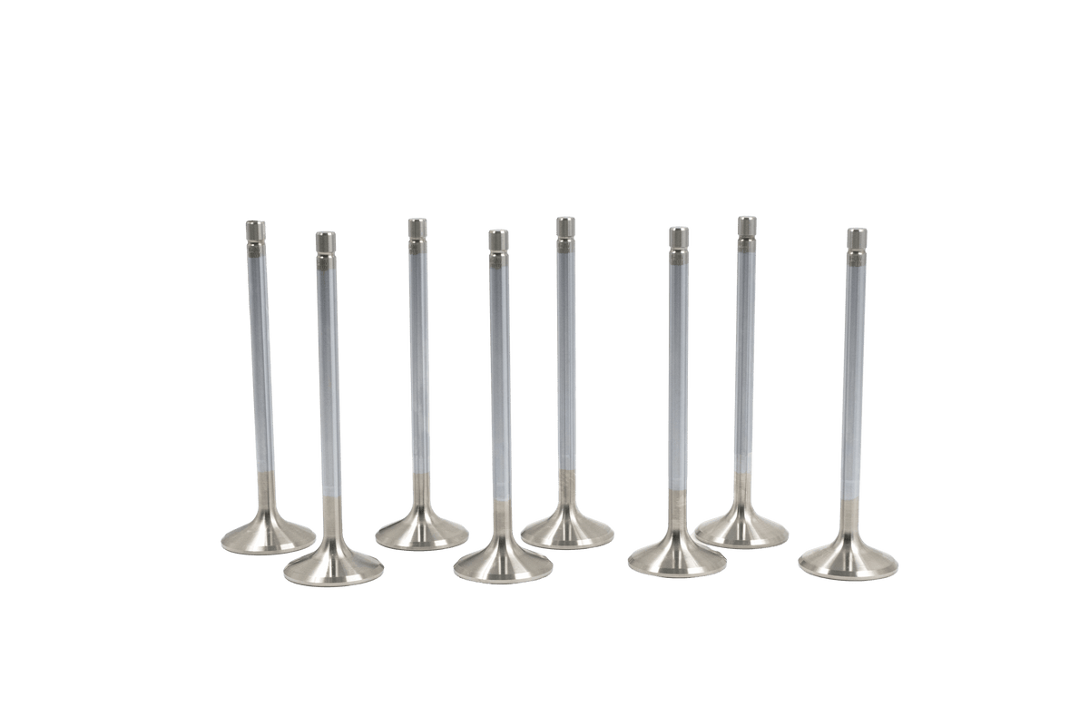 Supertech Valve Kit Exhaust Valve Kit 1.600 Dia - 5.450 Valve Length Hydraulic Lifter - Standard Stainless  - 8pcs