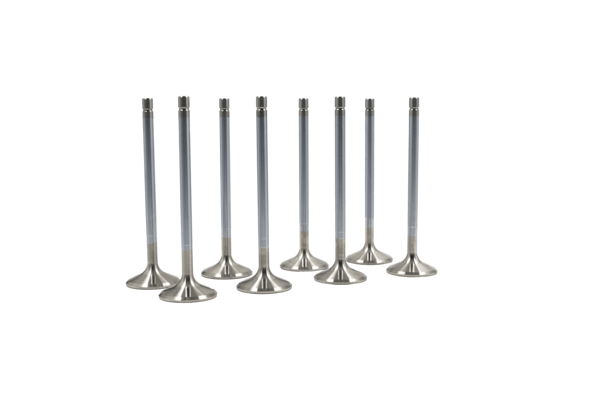 Supertech Valve Kit Exhaust Valve Kit 1.600 Dia - 5.450 Valve Length Hydraulic Lifter - Standard Stainless  - 8pcs