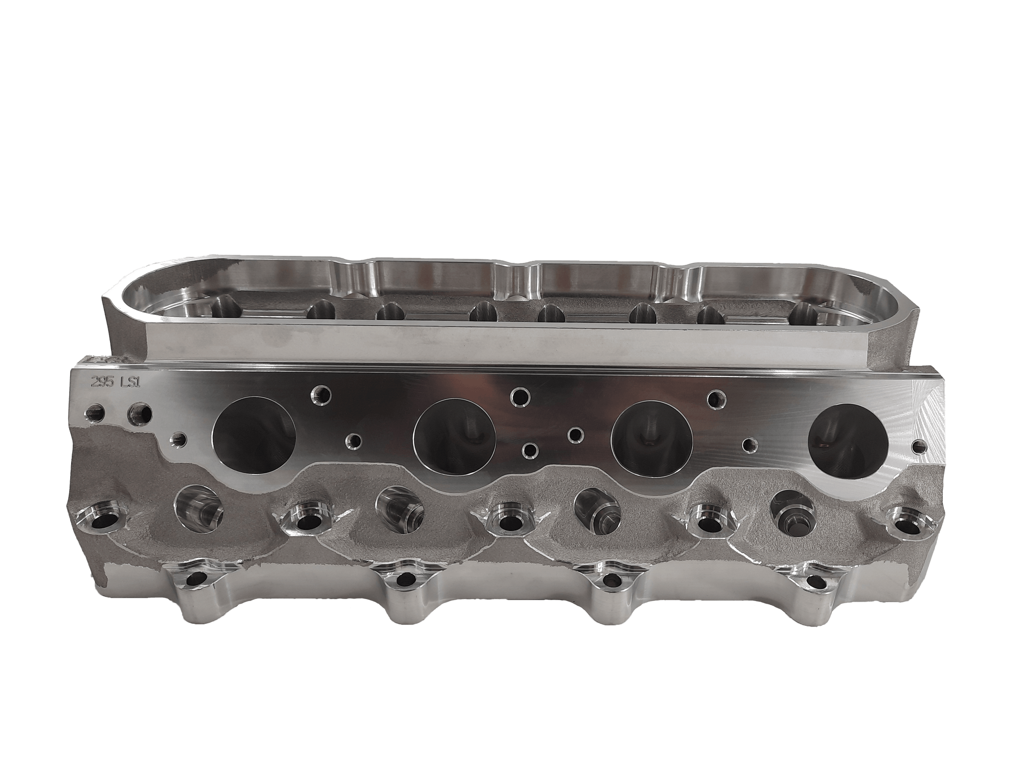 Black Label Cylinder Heads Cathedral Port 295cc 4.125&quot; (+) Bore - Single Black Label CNC Cylinder Head - Bare