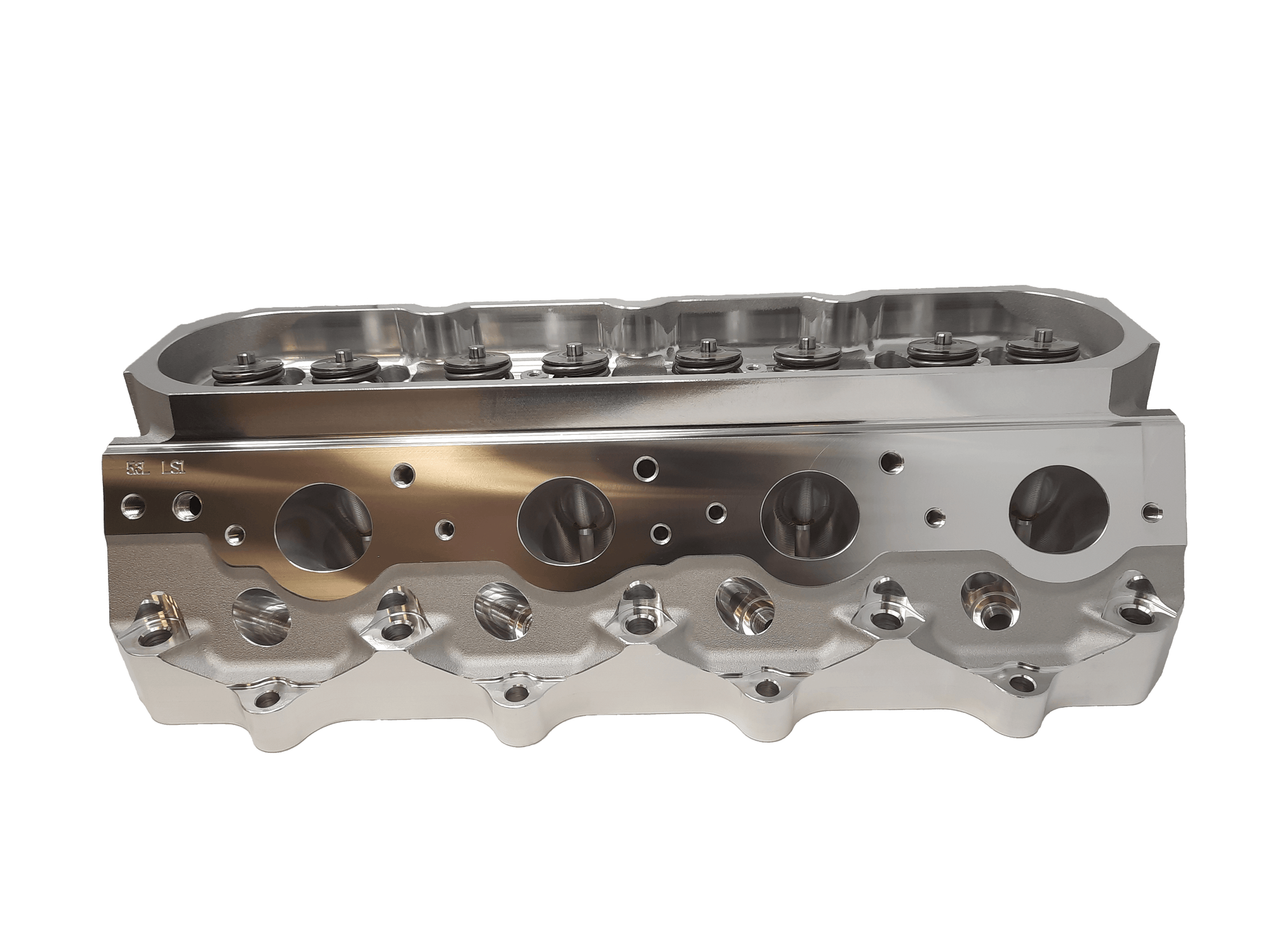 Black Label Cylinder Heads Cathedral Port 5.3L 3.780&quot; (+) Bore - Pair Black Label CNC Cylinder Head - Stainless or Titanium Valves