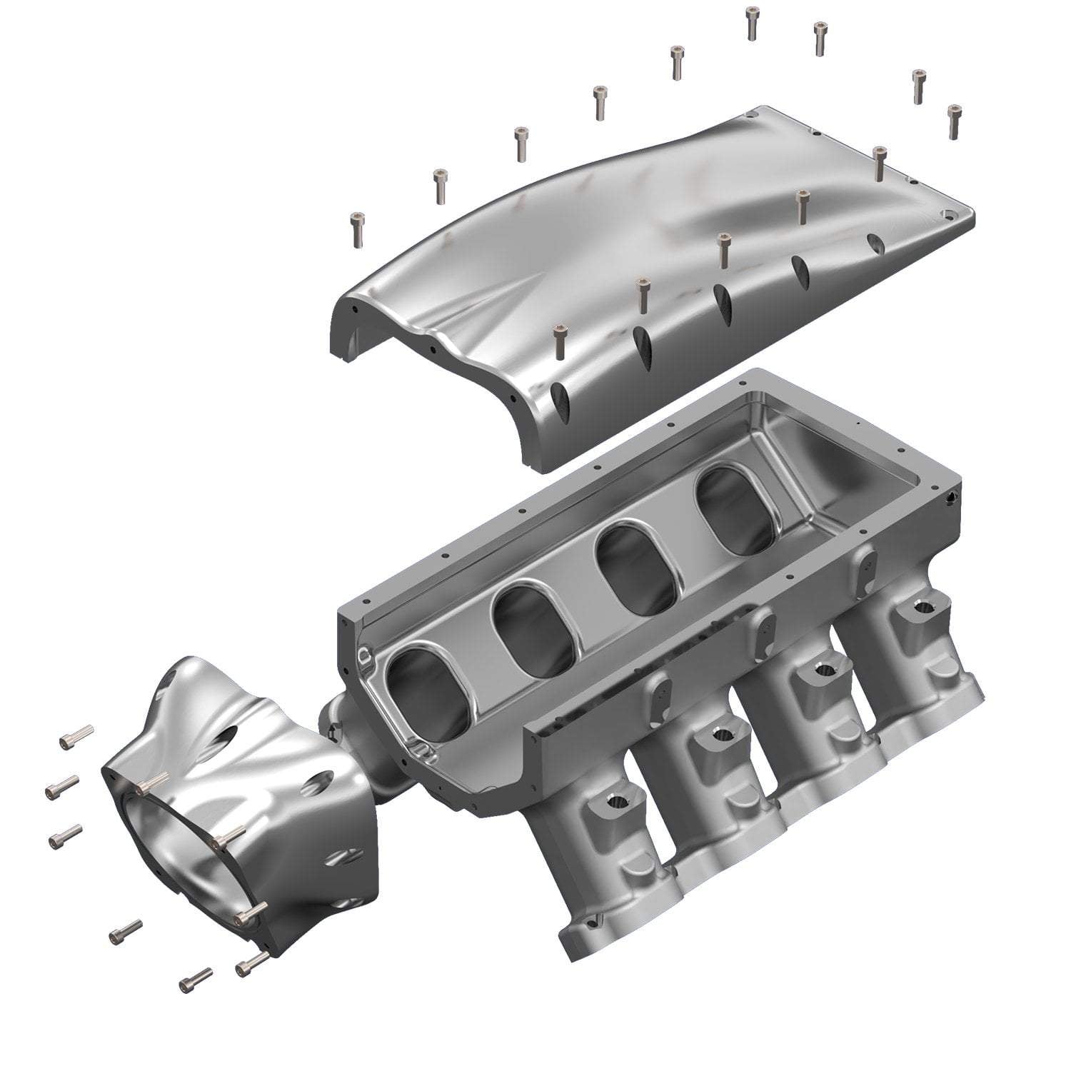 Mast Motorsports Intake Manifolds Mozez - Forward Facing Intake - Standard Deck