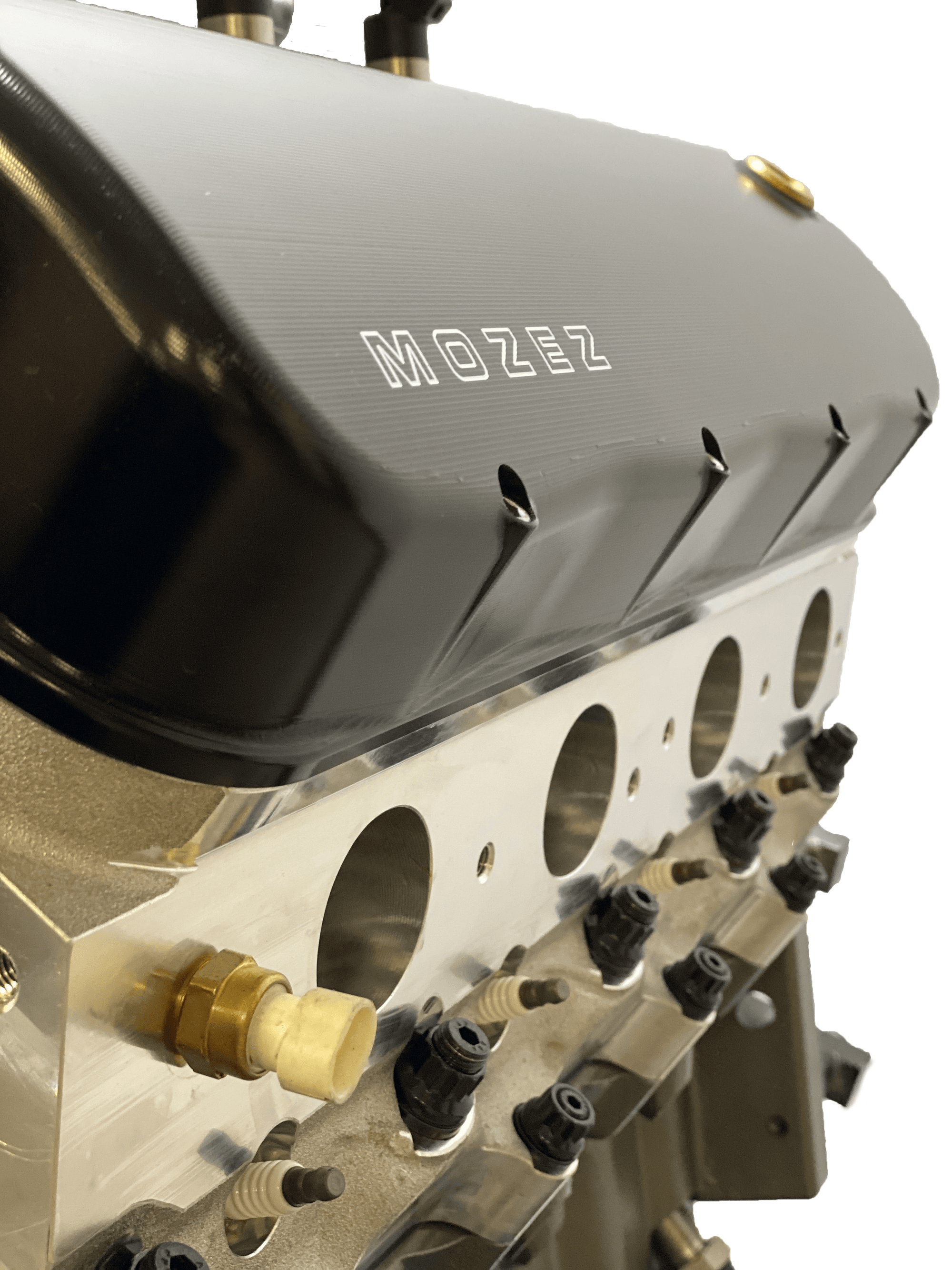 Mast Motorsports Valve Cover Mozez Billet Aluminum Black Anodized Valve Covers - Pair