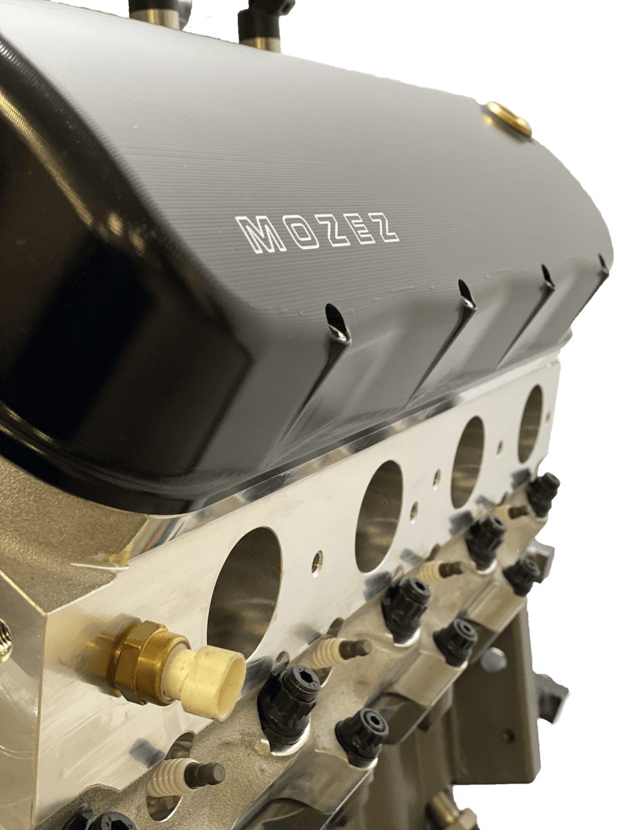 Mast Motorsports Valve Cover Mozez Billet Aluminum Black Anodized Valve Covers - Pair